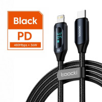 Кабель Toocki USB Type C для iPhone 14 13 12 11 Pro Max X Xr 8 7 Plus PD 36W быстрое зарядное устройство кабель Lightning Кабель для передачи данных Шнур для iPad