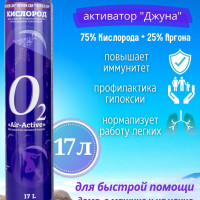 Кислородный баллончик AIR-ACTIVE, аргон с отдушкой хвоя + активатор джуна, 17 л