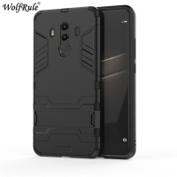 Wolfrole Huawei Mate 10 Pro чехол Mate 10 Pro мягкий силиконовый + пластиковый чехол с подставкой для Huawei Mate 10 Pro Чехол 6,0"