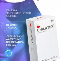 Ультратонкие презервативы Unilatex Ultra Thin - 12 шт. + 3 шт. в подарок