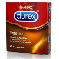 Durex Real Feel, 3 шт. Презервативы максимально естественные ощущения.