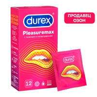 Презервативы Durex Pleasuremax рельефные с ребрами и пупырышками 12 шт