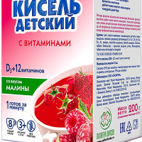 Кисель с 13 витаминами "Кисель детский Витошка" со вкусом малины 25 г * 8 шт