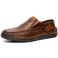 Мужская обувь из натуральной кожи, размер 38-48, цвет черный/коричневый