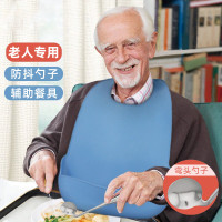 臥牀老人餵飯彎頭勺子病人吃飯助食餐具器中風偏癱身心障礙人士左右手勺