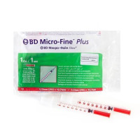 Шприц Микро-Файн Плюс Инсул 1мл U-40 0.33х12.7мм, №10 (320910)