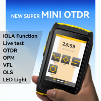 Мини-рефлектометр оптического волокна OTDR активное волокно прямого эфира 1550 нм 20 дБ сенсорный экран OPM VFL OLS iOLA карта событий волоконный тестер