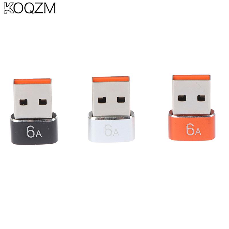 6A USB OTG Male To Type C Female Adapter Converter Type-C Cable Adapter Portable USB-C Data Charger For Iphone 13