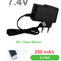 Зарядное устройство для Li-Ion Li-Po аккумуляторов 7.4V с разъемом 2S T. Блок питания 7,4 В, балансирный разъем выход JST-XH 2s 3-Pin, зарядка для р/у моделей, WPL, дрон квадрокоптер, коптер квадро, машина