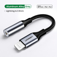 UGREEN адаптер для iPhone MFi DAC Lightning на 3,5 мм адаптер для наушников для iPhone 12 11 Pro max xr Aux кабель аксессуары для телефонов