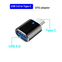 Адаптер OTG с USB 3,0 на Type C, переходник «папа» на USB «мама» с C на Micro, адаптер для Samsung, Xiaomi, Huawei, iPhone