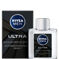 Лосьон после бритья NIVEA Men "ULTRA" с антибактериальным эффектом, 100 мл.