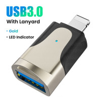 Адаптер OTG с USB 3,0 на Lighting для iPhone 14, 13, 12, 11 Pro, XS Max, XR, X, 8, 7, 6s, iPad, USB 3,0, адаптер данных для iOS 13 и выше