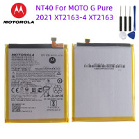 Оригинальный аккумулятор Motorola 100%, NT40, 4000 мАч, для Motorola MOTO G, чистый телефон 2021, аккумулятор для смартфона с бесплатными инструментами