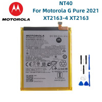 Оригинальный аккумулятор Motorola 100%, NT40, 4000 мАч, для Motorola MOTO G, чистый телефон 2021, аккумулятор для смартфона с бесплатными инструментами