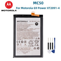 Оригинальный аккумулятор Motorola MC50 100% мАч для Motorola G9, внешние аккумуляторы, батарея для смартфона с бесплатными инструментами