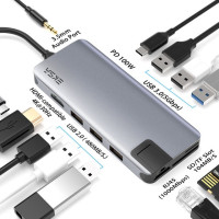 Разветвитель EKSA с USB Type C и адаптером, 4K HD, для Macbook Air M1 2,0