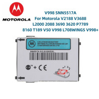 Оригинальный аккумулятор V998 SNN5517A для Motorola V2188 V3688 L2000 2088 3690 3620 P7789 8160 T189 V50 V998 L708WINGS V998 + аккумулятор