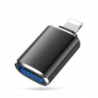 Адаптер USB 3,0 OTG для iPhone 14 13 12 11 Pro XS Max XR X 8 7 6s iPad, переходник со штекера на USB для iOS 13 и выше