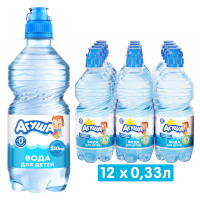Вода питьевая Агуша, 330 мл x 12 шт