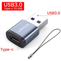 Адаптер Essager USB 3.0 Type-C OTG, переходник Type C USB C «папа»-USB «мама» для Macbook Xiaomi Samsung S20 USBC OTG коннектор