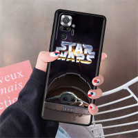 Милый детский чехол для телефона в стиле Звездных Войн Yoda для телефонов Xiaomi Redmi Note 9S 10 11 Pro 9 K40 8 9C 9A 7 8T 10C, черный мягкий чехол из ТПУ