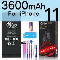 Аккумулятор PINZHENG для iPhone X XR XS 11 12 13 Mini Max Pro Promax, сменная батарея большой емкости, гарантия 1 год, оригинал