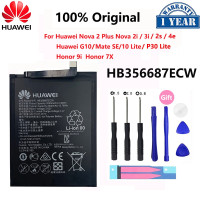 Оригинальный аккумулятор для телефона Hua Wei HB356687ECW 3340 мАч для Huawei Nova 2 plus 2i 3i 4e 2S G10 Mate 10 Honor 7x 9i P30 Lite, батареи