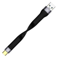 Ультракороткий USB-кабель RYRA Type-C, кабель для быстрой зарядки FPC, провод USB 3,1 Gen 2 USB C 4K 10 Гбит/с, кабель-трос для синхронизации данных