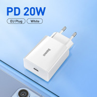 Быстрое зарядное устройство Baseus 20 Вт QC 3,0 PD USB Type C для iPhone 14 13 12 X Xs 8 Xiaomi Samsung Phone PD