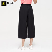 凱樂石闊腿褲女21款城市戶外休閒闊腿褲寬鬆透氣七分褲KG2115810