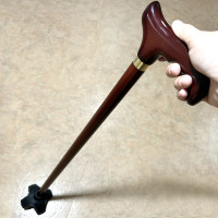 老人柺杖防滑輕便扶手棍堅硬木製四腳老年人通用捌杖柺棍實木手杖