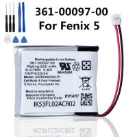 Оригинальный аккумулятор для часов 361-00097-000 361-00098-00 для Garmin Fenix 5 5X, сменный аккумулятор 255 мАч