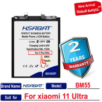 Аккумулятор HSABAT BM55 BM4X 5200-5500 мА · ч для Xiaomi Mi 11 pro, 11 pro, 11 Ultra