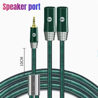 Аудиокабель 3,5 мм в двойной XLR AUX «штырь-штырь» для мобильных телефонов компьютерное подключение микшер усилитель и аудиосистема