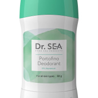 Dr. Sea / Натуральный женский стик дезодорант PORTOFINO, без алюминия с маслом перечной мяты, шалфея и алоэ вера, 50гр.