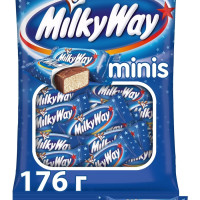 Шоколадный батончик Милки вэй мини Milky Way Minis, 3 шт по 176 гр