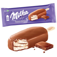 Мороженое Эскимо Ванильное в молочном шоколаде Milka, 90 мл