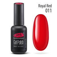 Гель лак для ногтей PNB Gel Polish UV/LED 011 покрытие для маникюра и педикюра глянцевый royal red 8 мл