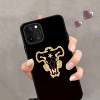 Чехол YNDFCNB с черным клевером для телефона iPhone 11 12 13 Mini Pro Max 8 7 6 6S Plus X 5 SE 2020 XR XS, чехол