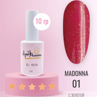 Луи Филипп Гель-лак для ногтей с золотой поталью Madonna 01 10g