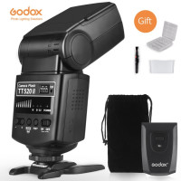 Вспышка Godox TT520 II TT520II со встроенным беспроводным сигналом 433 МГц + комплект передатчика для цифровых зеркальных камер Canon Nikon Pentax Olympus