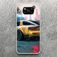 Мягкий чехол JDM для Xiaomi Poco X3 X4 NFC X5 Pro M3 M4 M5S F3 F2 F1 Mi Note 10 Lite