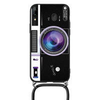 Чехол для Huawei P20 Lite Pro, мягкий чехол из ТПУ, чехлы для Huawei P20Pro, P20Lite, задняя крышка с цепочкой, ожерельем, ремешком и шнурком