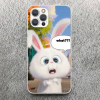 Мягкий чехол с милым мультяшным рисунком кролика для iPhone 11, 13, 14 Pro Max, 12, Mini Phone Shell XS, XR, X, SE, 7 Plus, 8, 7 P, 6, 6S, 5, 5S, модель Cov