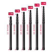 碳素纖維天幕杆帳篷支撐竿1.72.4/2.7/3米自由定位伸縮超輕可調節