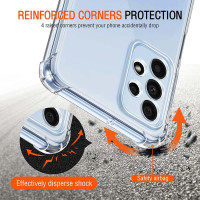 Прозрачный чехол для Samsung Galaxy A23 5G Case A13 4G A23 A33 5G A73, толстый противоударный мягкий силиконовый чехол для телефона Samsung A53 5G