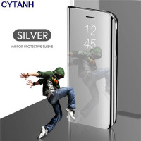 Для OPPO A1K A8 A15 A31 A32 A36 A52 чехол зеркальный вид умный флип-чехол для телефона OPPO A72 A76 A91 A93 A5 A9 A92 2020 задняя крышка