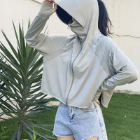 三木子自制  夏季設計感小眾連帽防曬衫外套寬鬆長袖高級上衣女裝