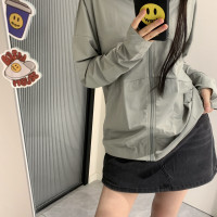 戶外灰色運動防曬衣女款夏季新款小個子冰絲透氣抗UV寬鬆上衣